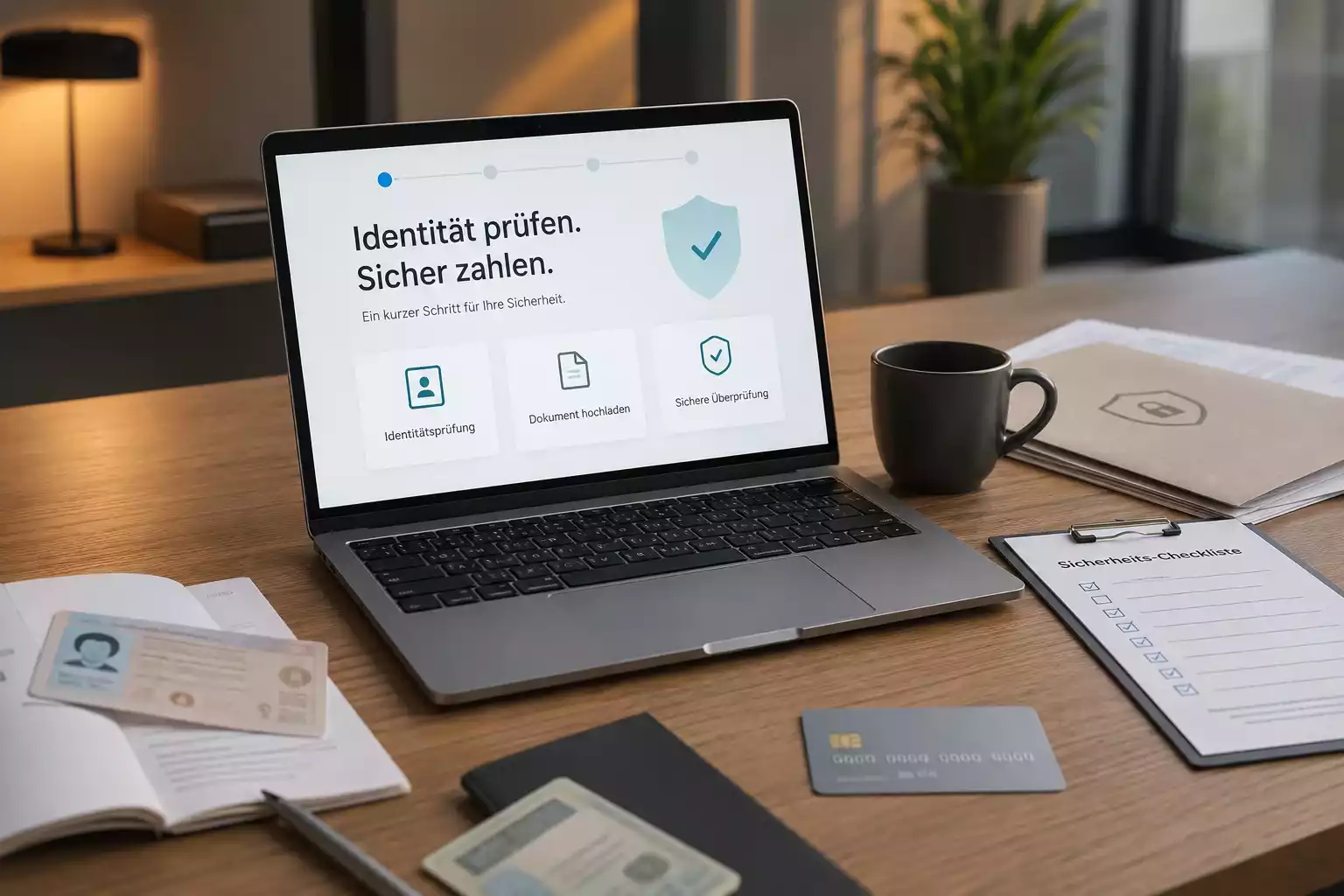 Sichere Prüfung von Spielkonto, Identität und Zahlungskonto vor einer Einzahlung